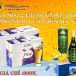 Combo 2 thùng Blanc 1664 tặng rượu Dennes X.O