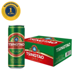 Bia Tsingtao Lager 5% – Thùng 24 Lon 330ml (Bia Thanh Đảo- Date 1/12/2025)